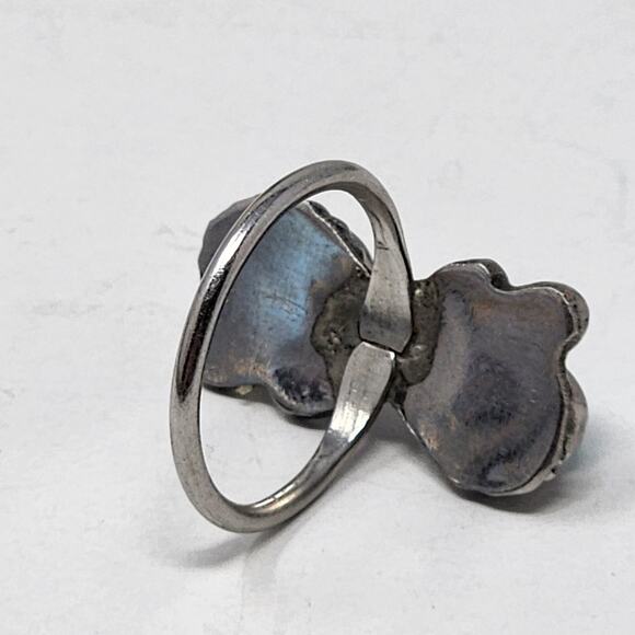 Vintage Sterling Silver Genuine Turquoise Native American Ring - Picture 3 of 5